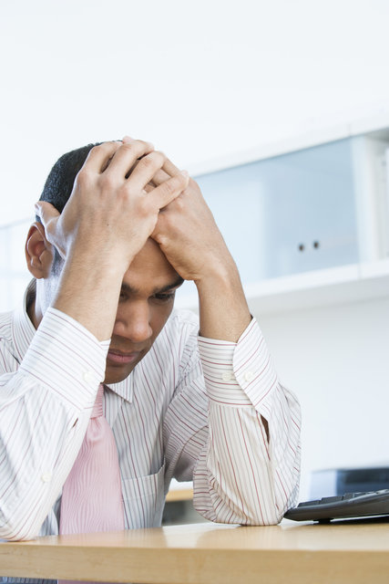 stressed person